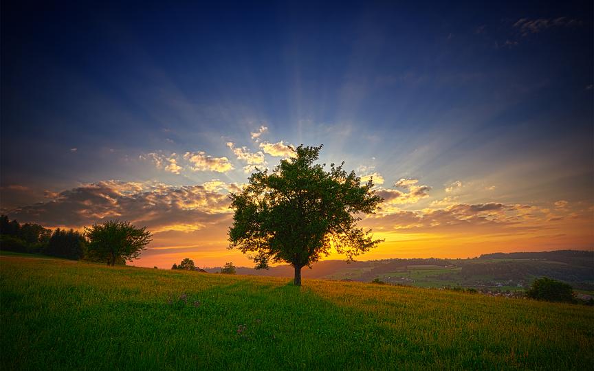 Swis Landscape Sunset