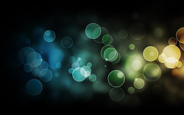 Abstract Colour Background Bokeh Left